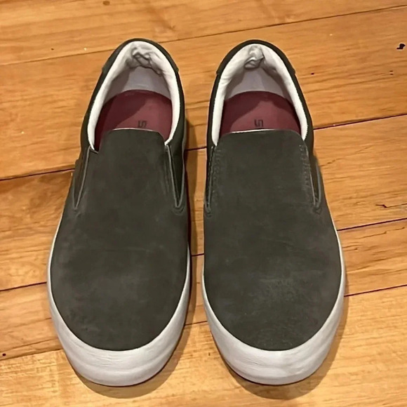 SeaVees Hawthorne WOMENS Slip On Green Cushy memory foam sneaker 7.5 - Picture 3 of 7